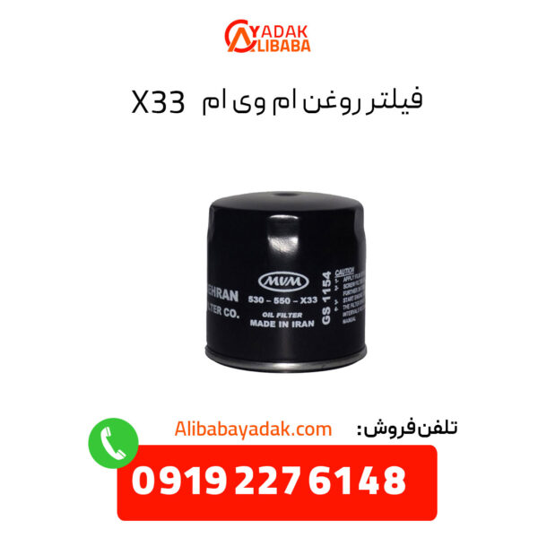 فیلتر روغن ام وی ام X33